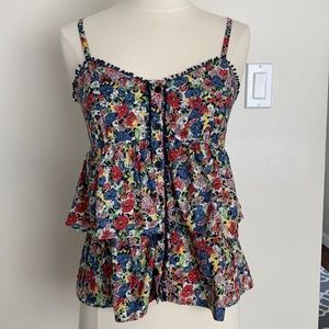 VGUC Anthropologie Eloise floral camisole, XS